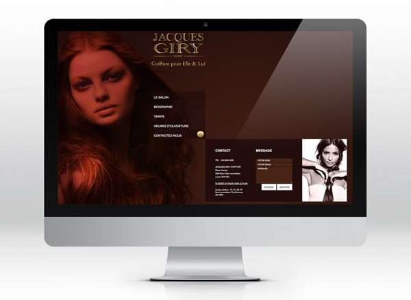 Jacques Giry Coiffure  Site web HTML